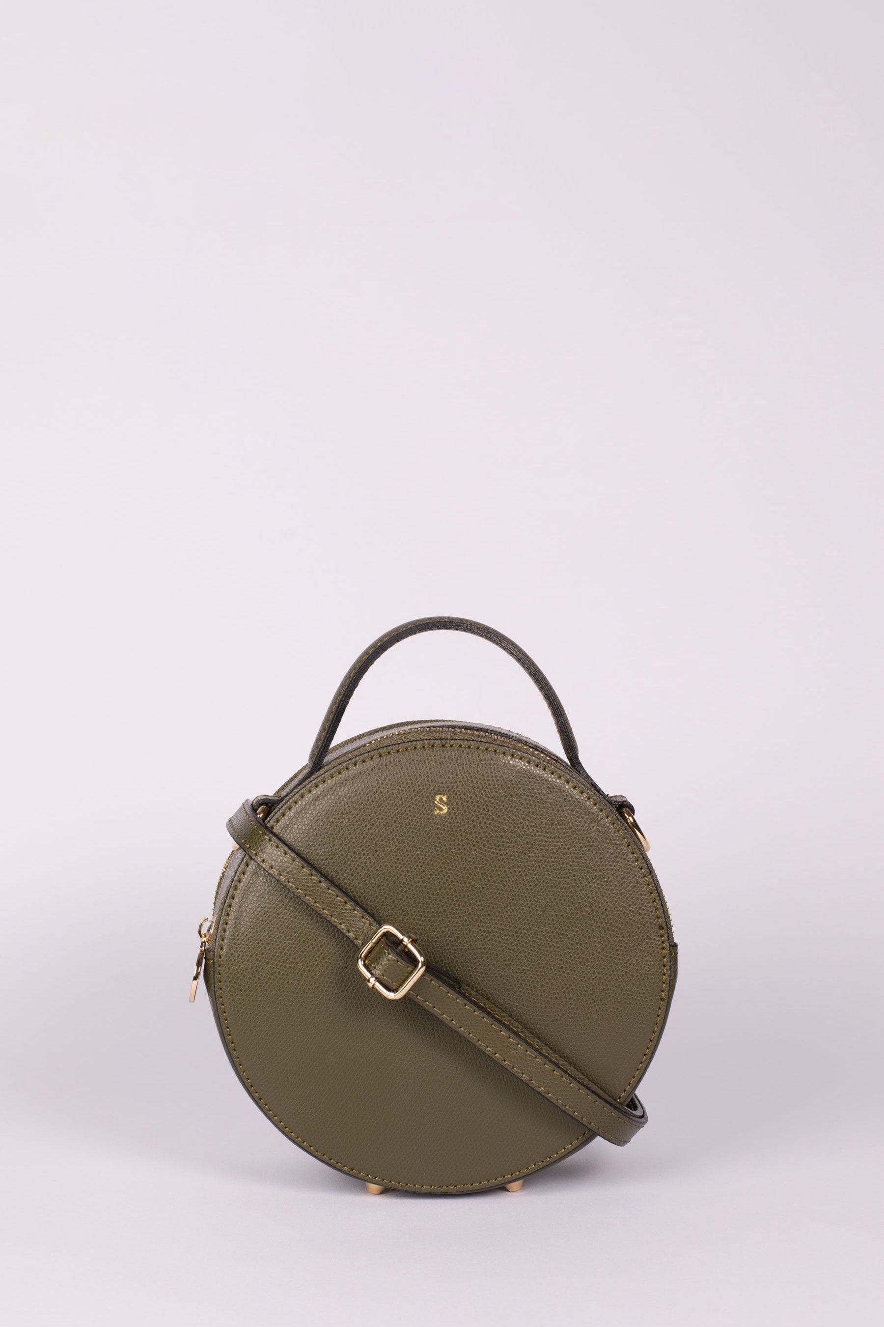 Personalised Leather The Rosie Circle Bag by LRM Goods
