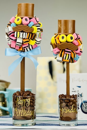 Personalised Liquorice Allsorts with Hat & Moustache by Sweet Trees