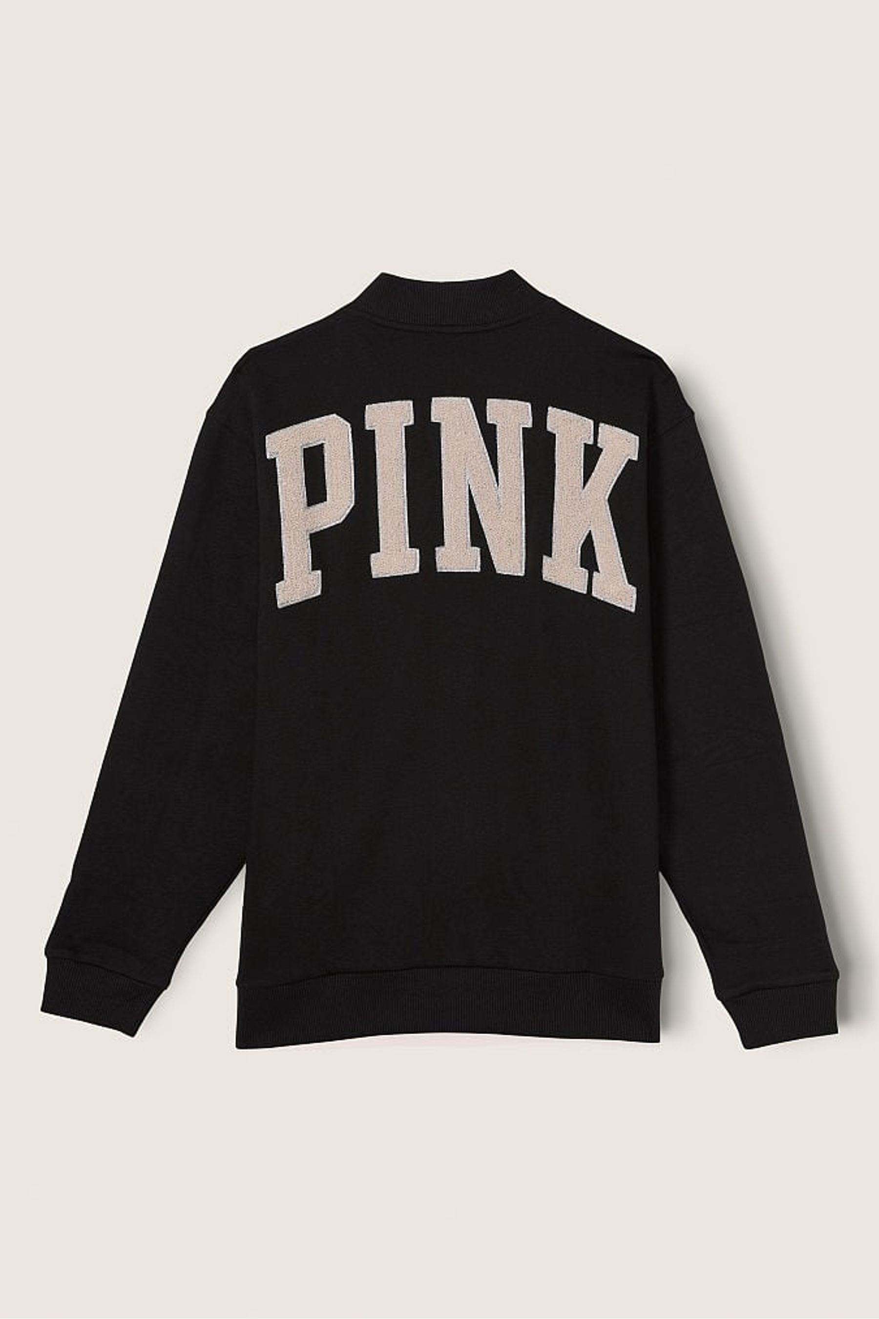 Buy Victoria s Secret PINK Black Varsity Jacket from the Next UK