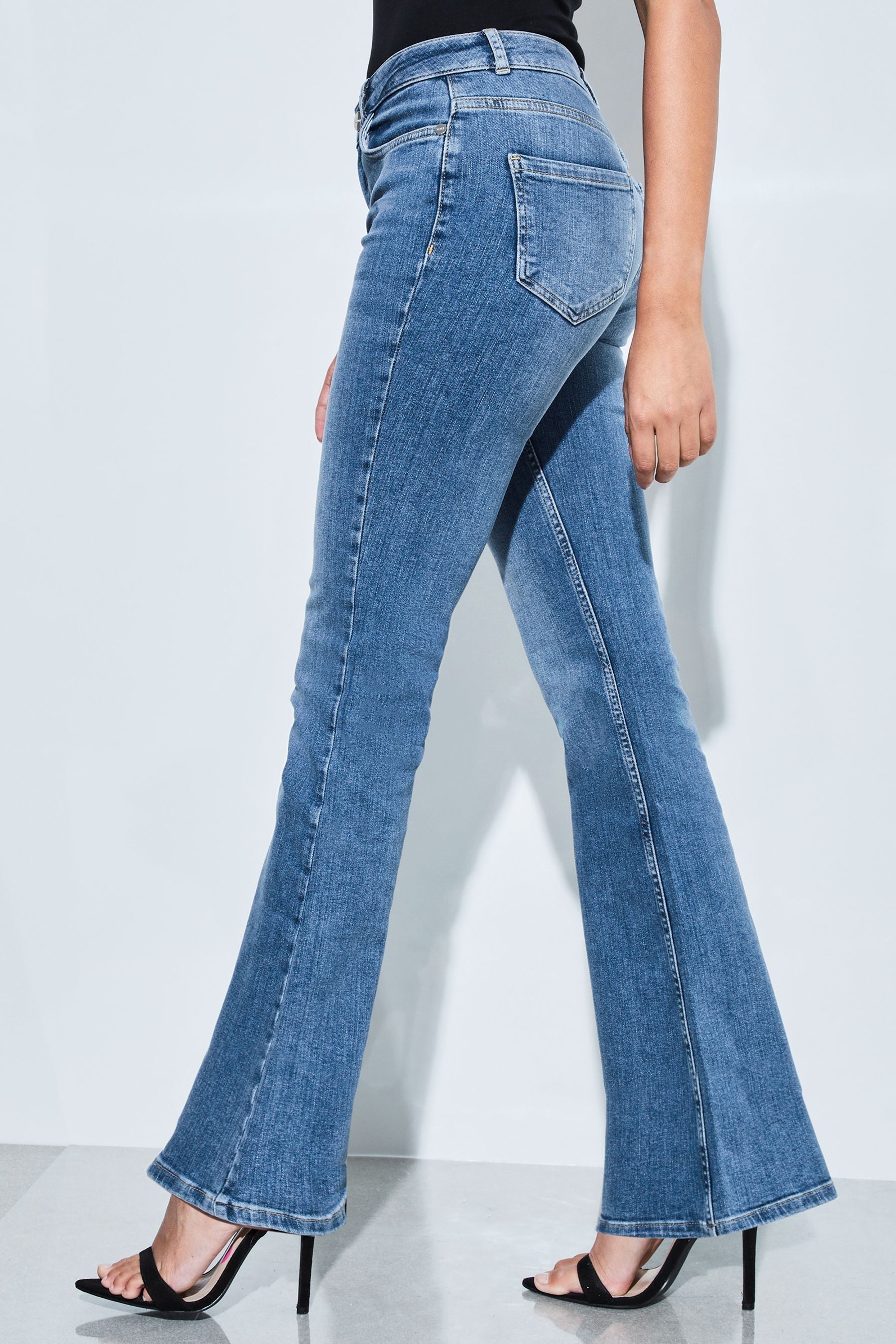 Bell bottom flare jeans petite best sale