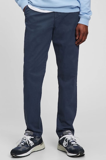 Gap Blue Straight Taper Fit Essential Chinos