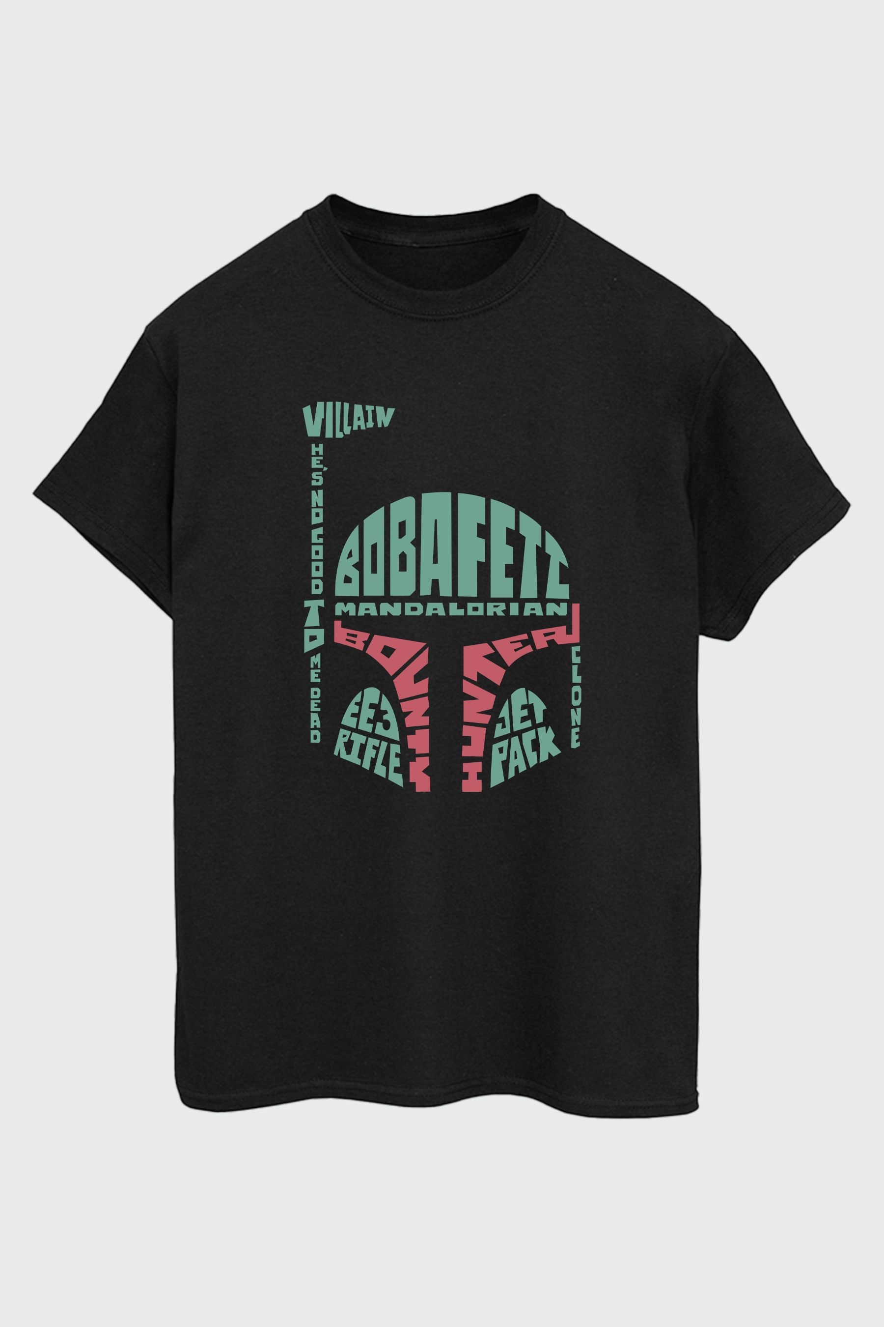 Brands In Black Star Wars Boba Fett Head Men s Black T Shirt