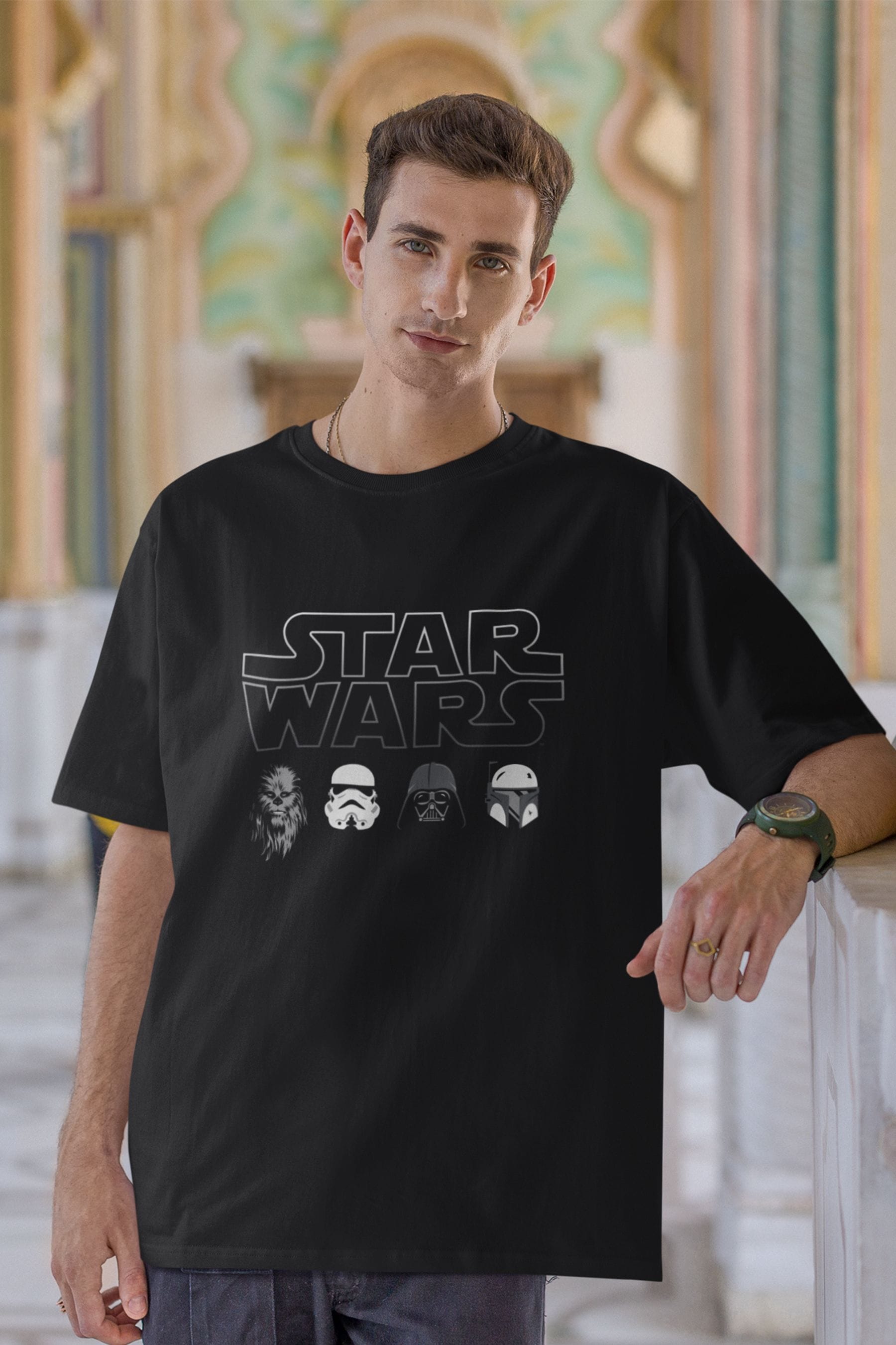 Black star shop wars shirt
