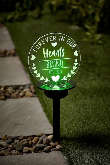 Personalised Solar Memory Garden Sign by Loveabode