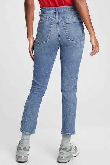 Gap Mid Wash Blue Vintage Slim High Waisted Jeans