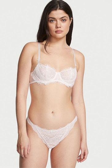 Victoria's Secret Coconut White Lace Thong Knickers