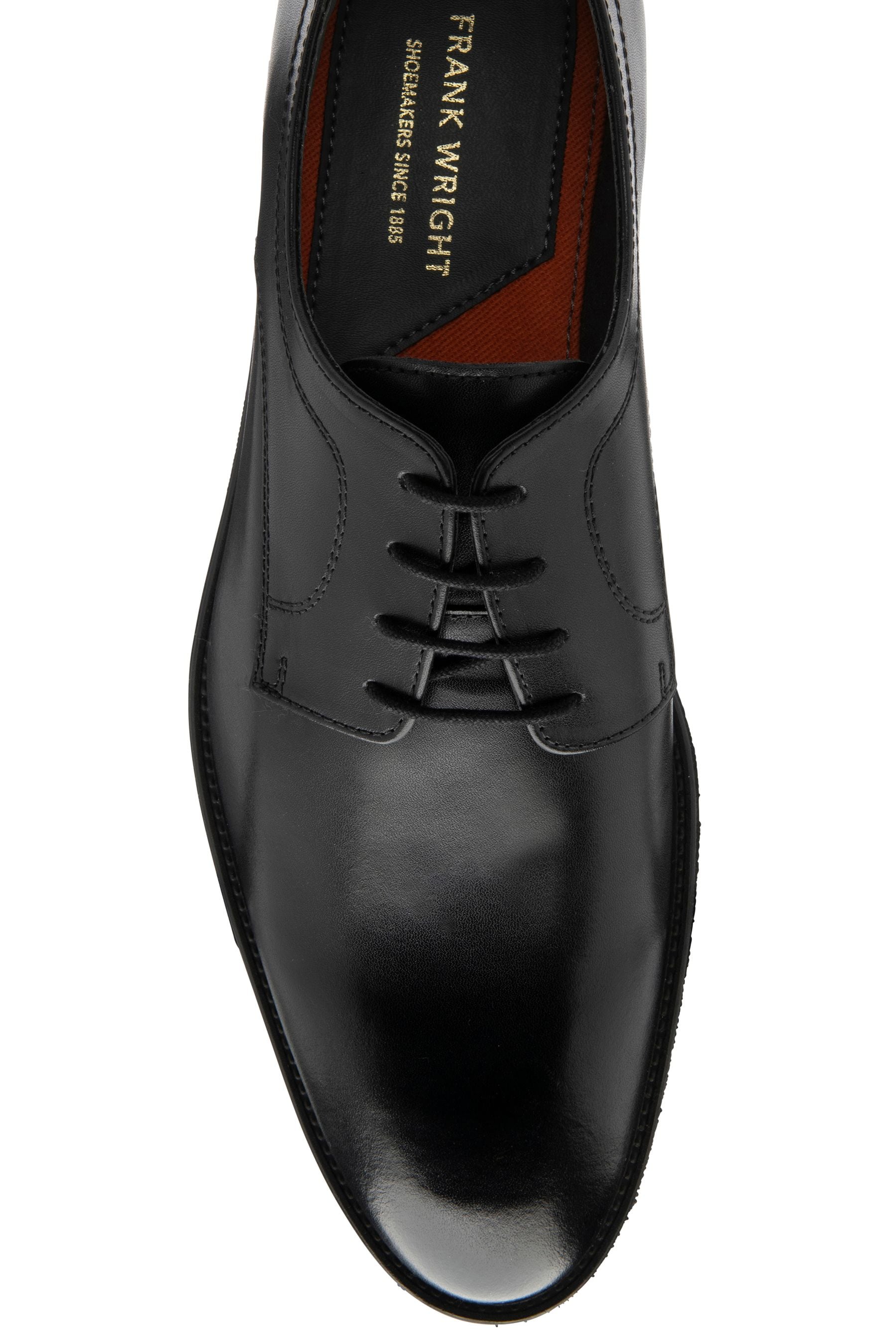 Buy Frank Wright Black Men s Leather Derby Shoes from the Next UK