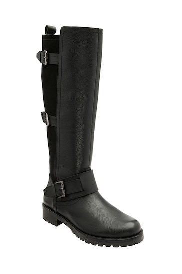 Buy Lotus Footwear Black Leather Knee High Boots from the Next UK ...