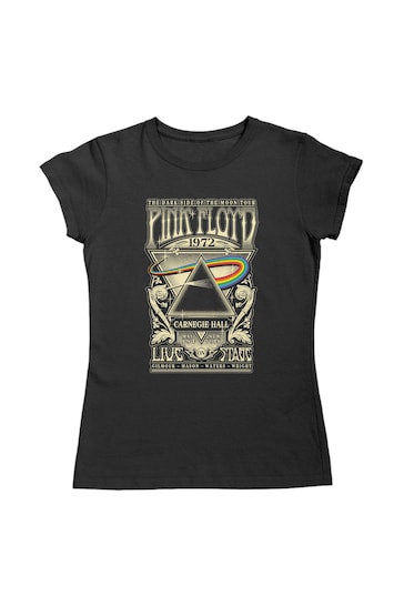 All + Every Black Pink Floyd Carnegie Hall Poster Women's Music T-Shirt