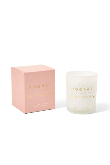 Katie Loxton Hip Hip Hooray Lets Celebrate Your Birthday Candle