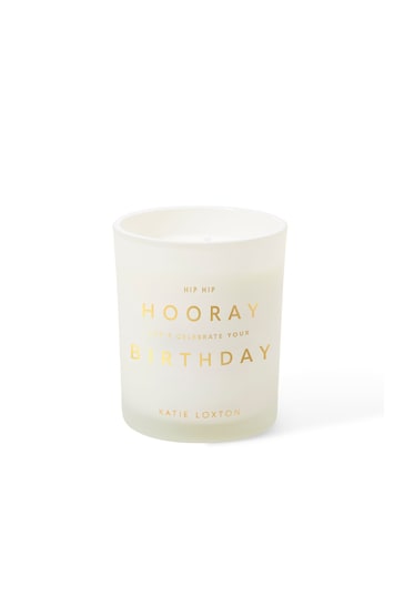 Katie Loxton Hip Hip Hooray Lets Celebrate Your Birthday Candle