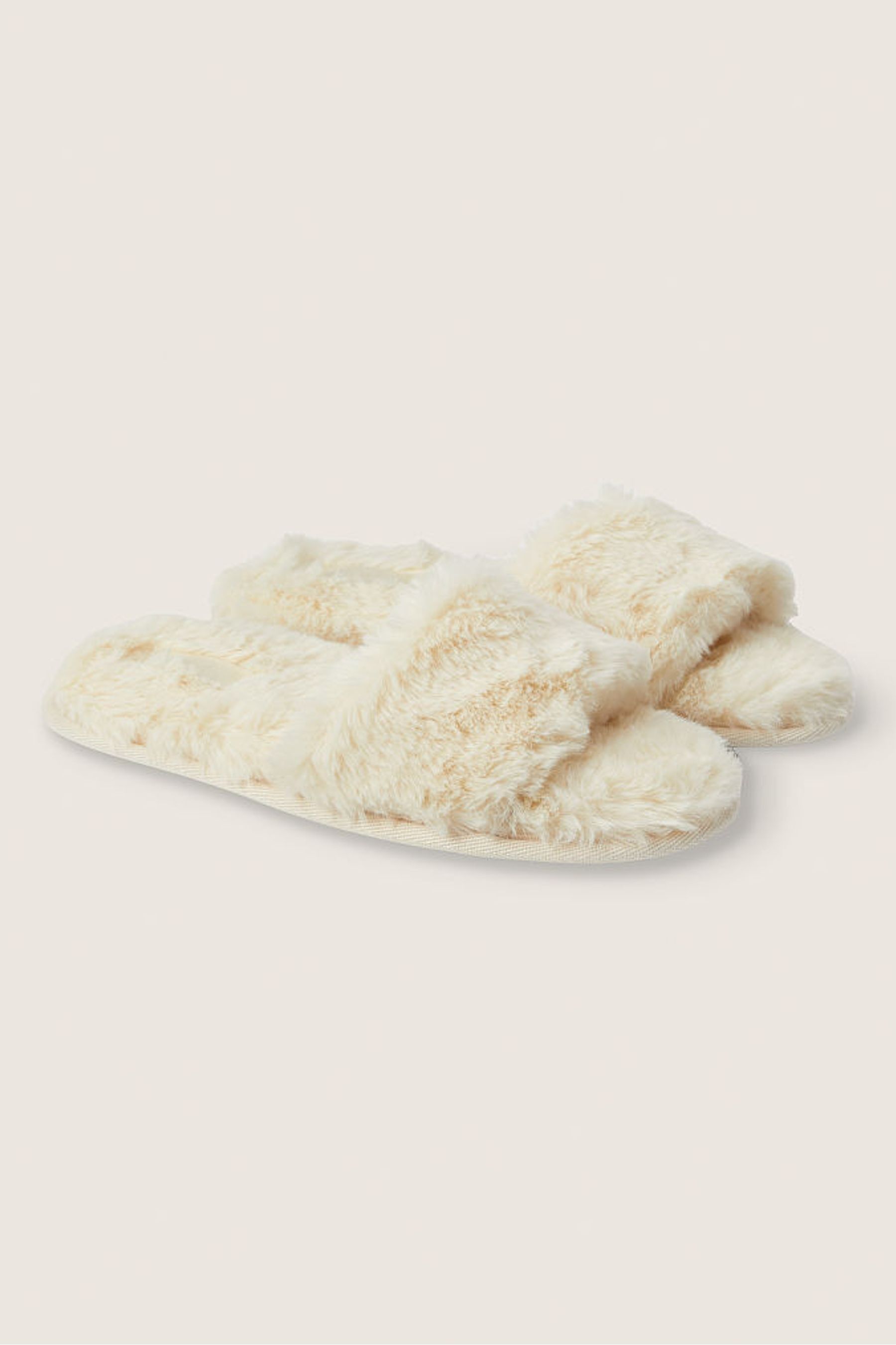 Faux fur hotsell slides victoria's secret