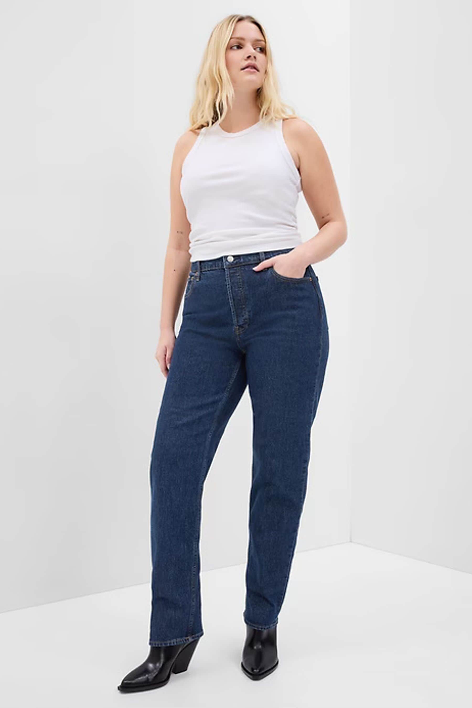 Gap high waisted online straight leg jeans