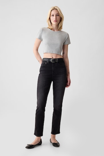 Gap Black Vintage Slim Stretch High Waisted Jeans
