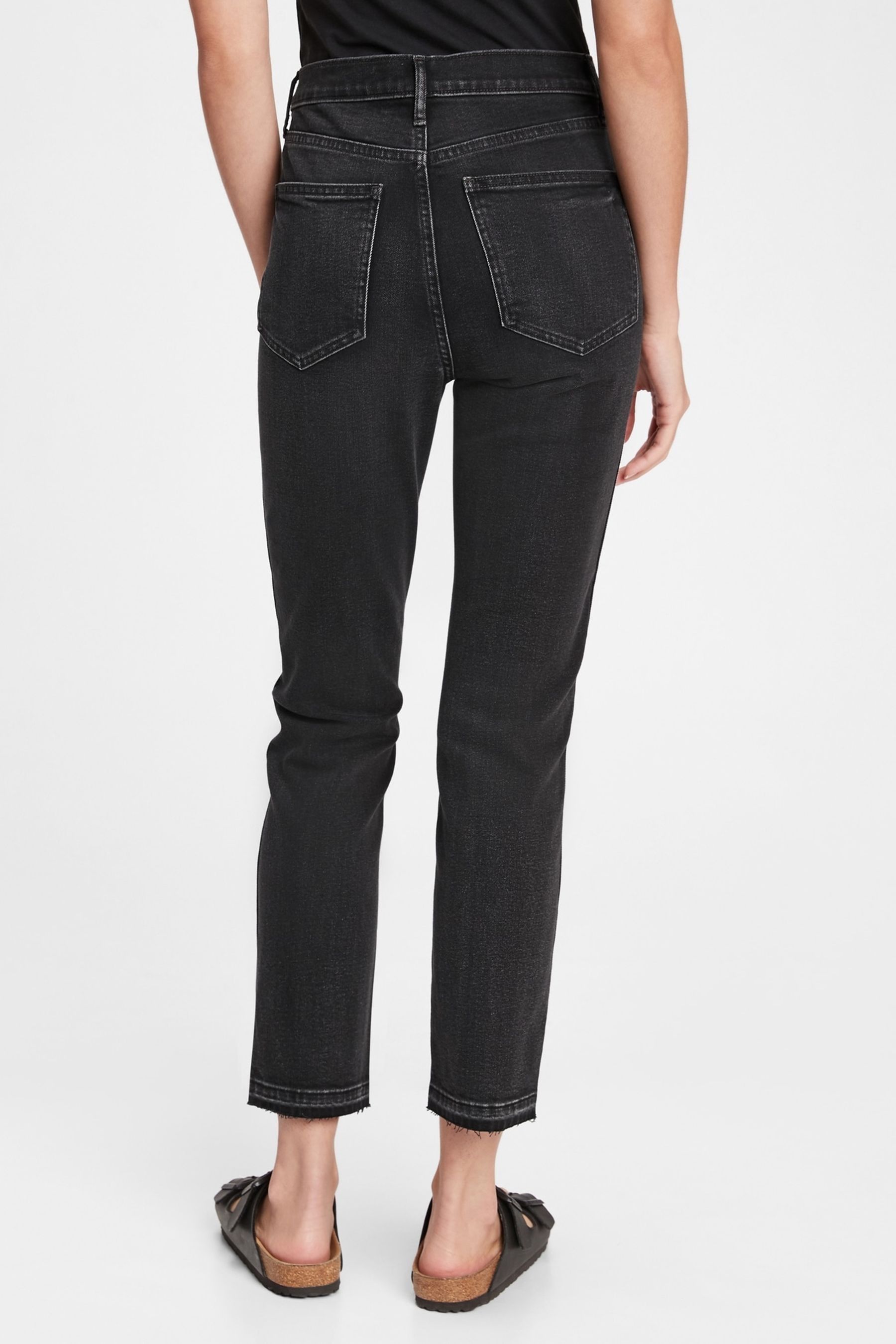 Gap Black High Waisted Vintage Slim Fit Washwell Jeans