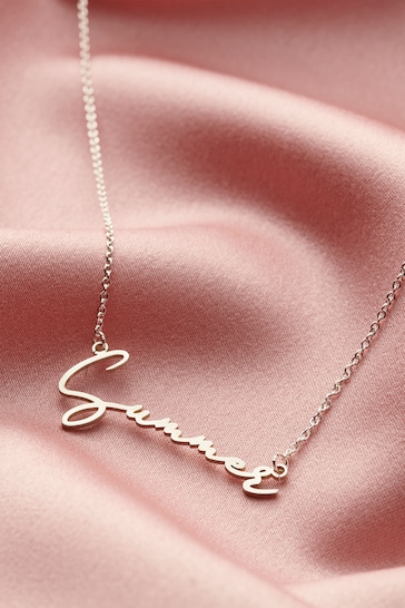 Personalised Script Name Necklace by Posh Totty Designs