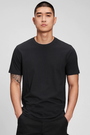 Gap Black Everyday Soft Short Sleeve Crew Neck T-Shirt