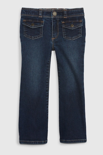Gap Blue 70s Flare Jeans with Washwell