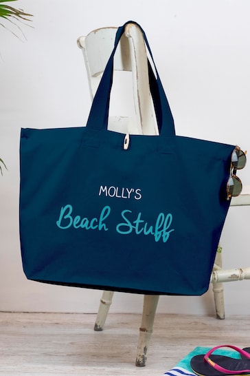 Personalised Canvas Beach Bag by Jonny's Sister