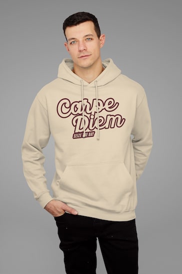 Coto7 Desert Sand Carpe Diem Seize The Day Adult Hooded Sweatshirt