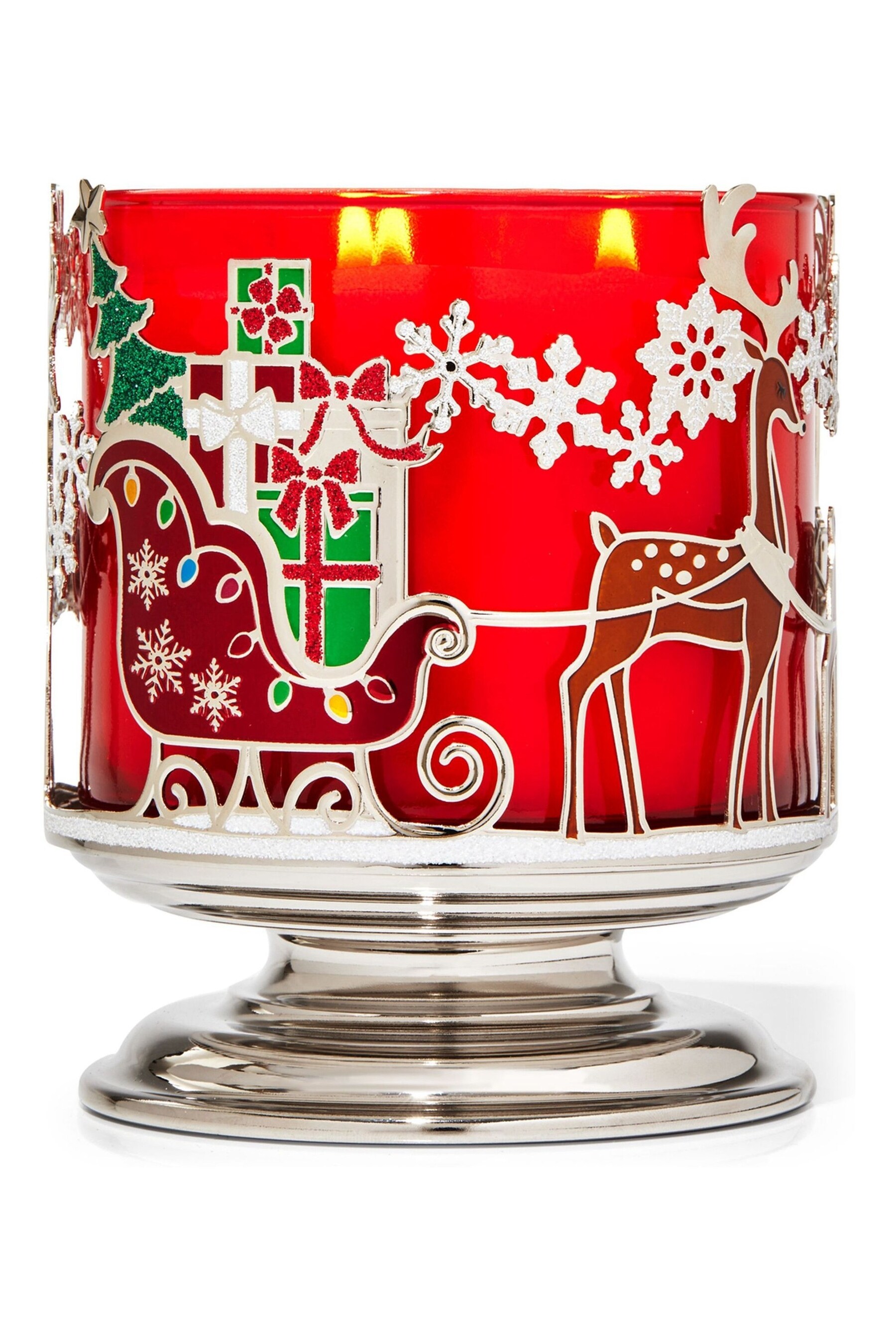 bath and body works sparkly candle holder