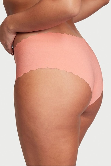 Victoria's Secret Punchy Peach Orange Scalloped Cheeky No-Show Knickers