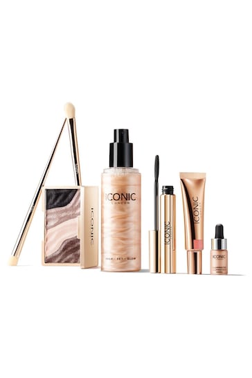 ICONIC London Glowing Out Makeup Gift Set (Worth £123)