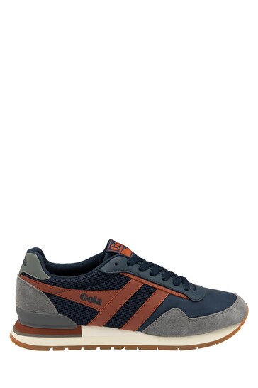 Gola Blue Atlanta Nylon Lace-Up Trainers