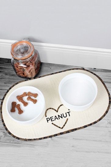 next.co.uk | Personalised Love Heart Pet Bowl Placemat