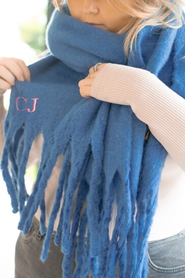 Personalised Embroidered Scarf by Jonny's Sister