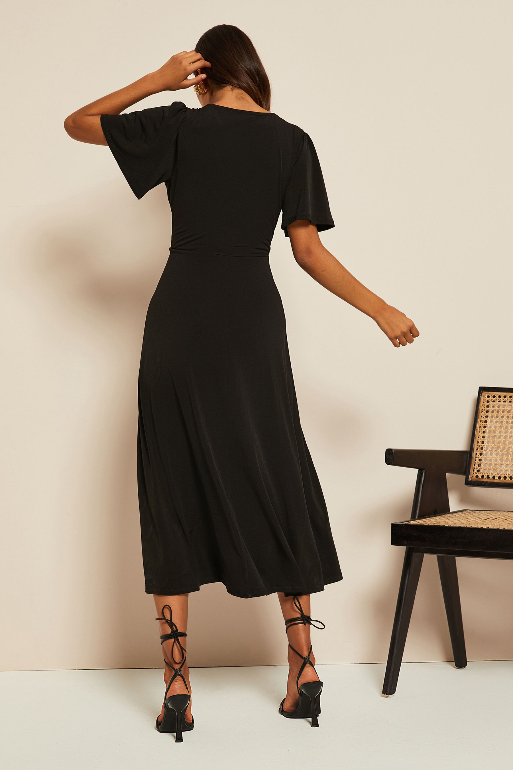 Midi wrap on sale dress work
