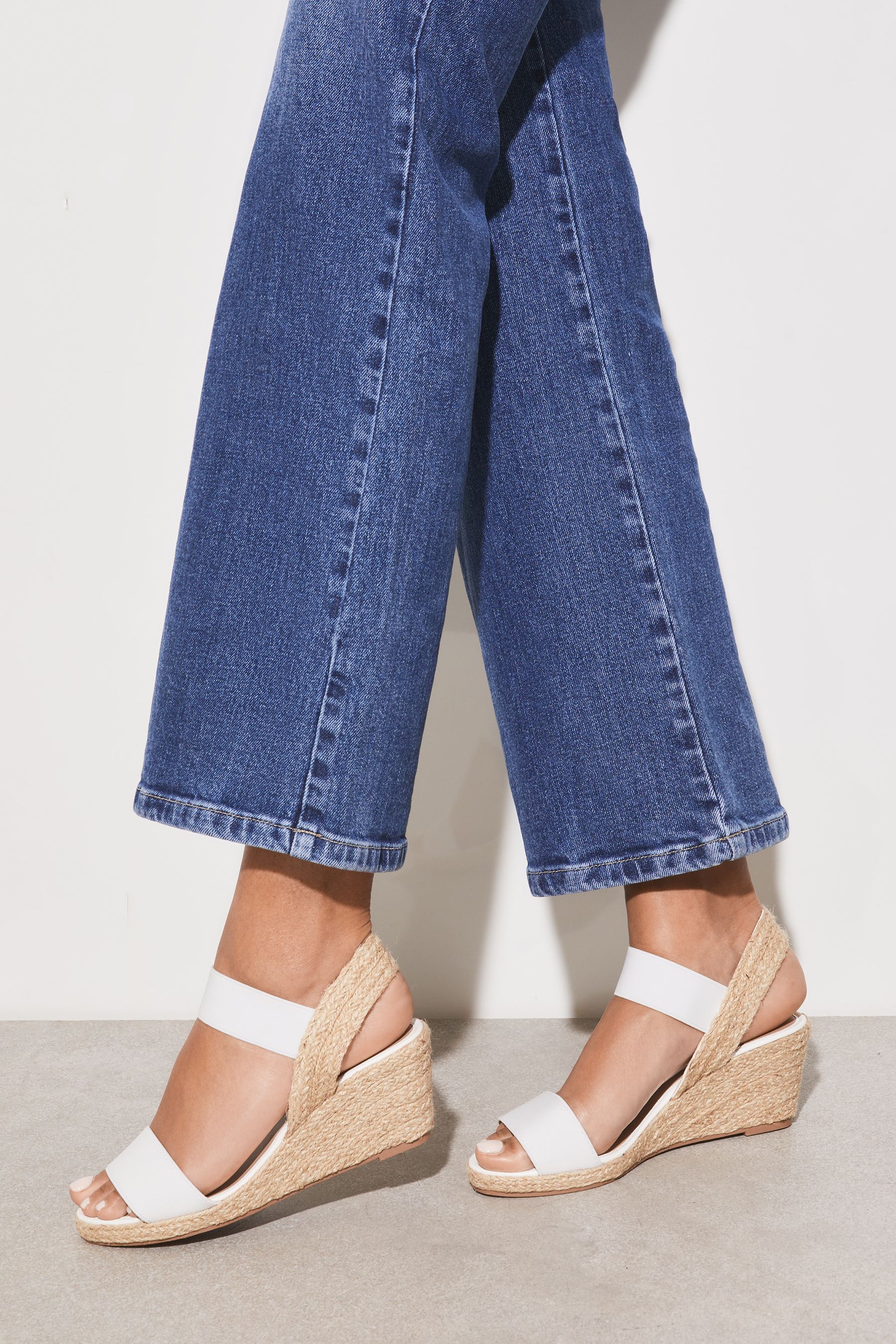 White hotsell low wedges
