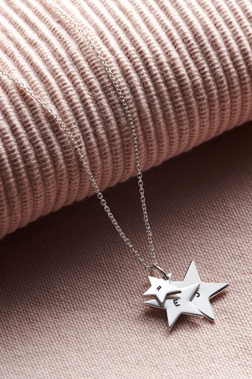 Personalised Family Star Necklace by Posh Totty