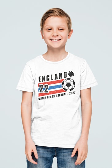 Instajunction White England Lionesses Football Championship Kid's T-Shirt