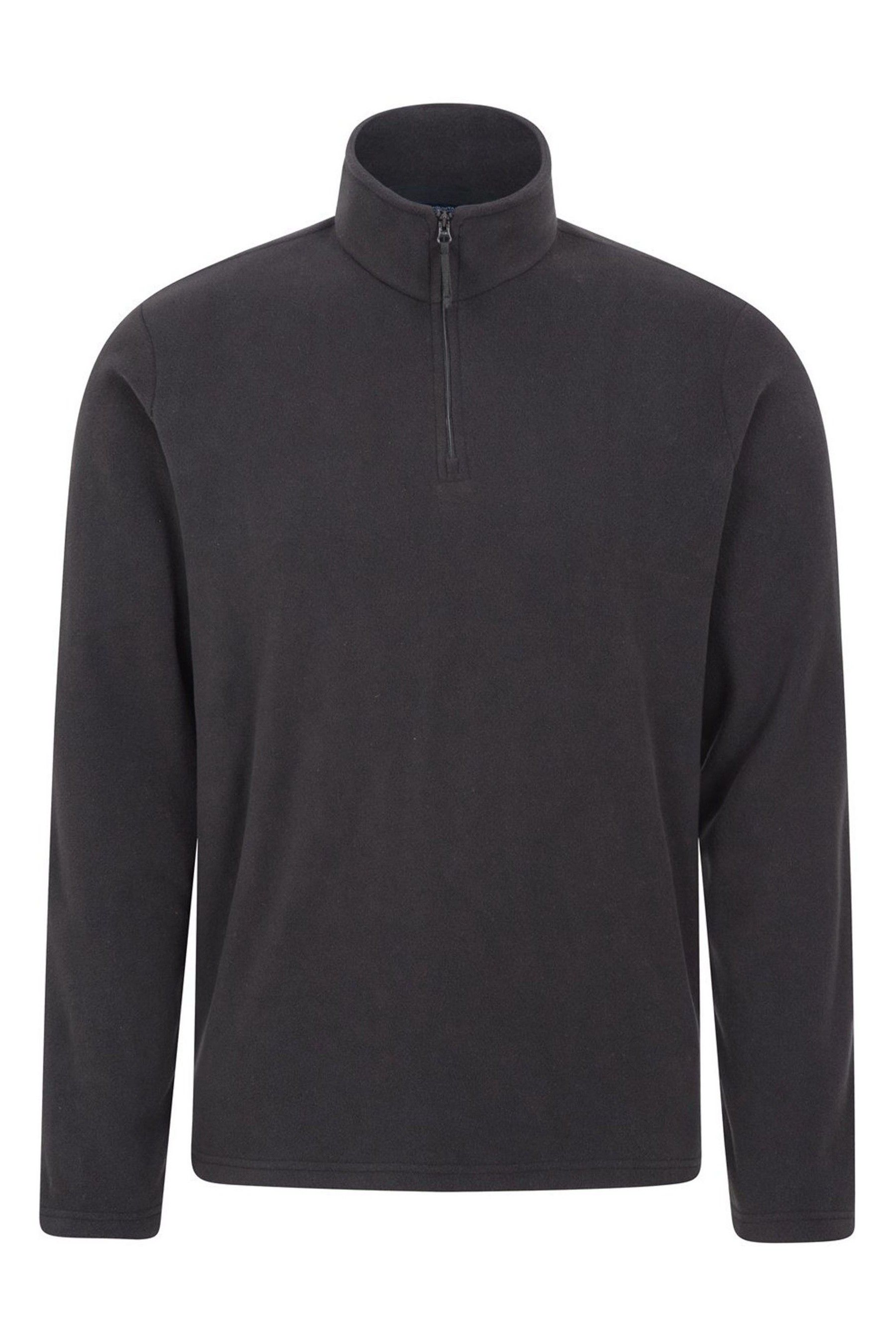 Mens black half zip on sale fleece