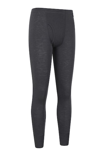 Mountain Warehouse Grey Merino Thermal Pants with Fly -  Mens
