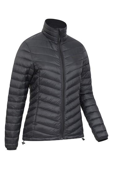 Mountain Warehouse Black Featherweight Water Resistant Down Jacket - Womens