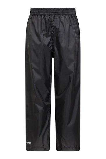 Buy Mountain Warehouse Black Pakka Waterproof Over Trousers - Kids from ...