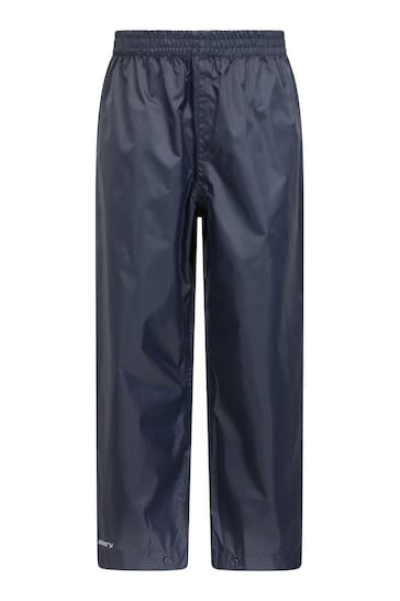 Mountain Warehouse Blue Pakka Waterproof Over Trousers - Kids