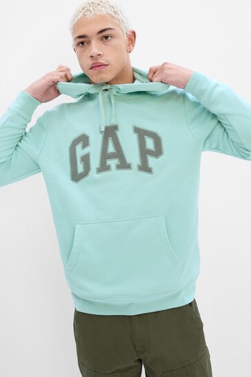 gap green hoodie mens