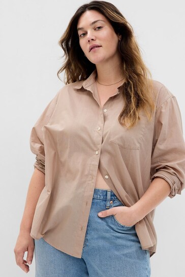 Embroidered Faux Leather kawem Shirt