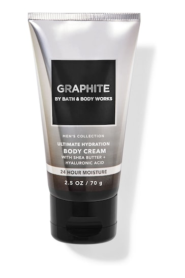 Bath & Body Works Graphite Travel Size Ultimate Hydration Body Cream 2.5 oz / 70 g
