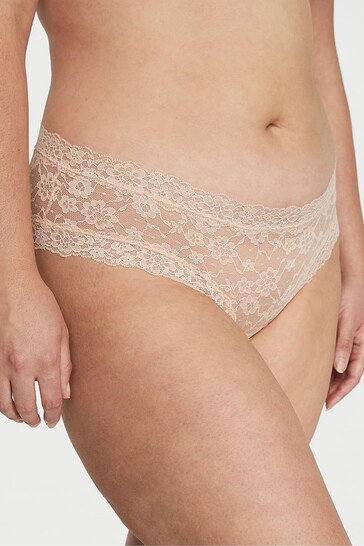 Victoria's Secret Marzipan Nude Lacie Cheeky Knickers