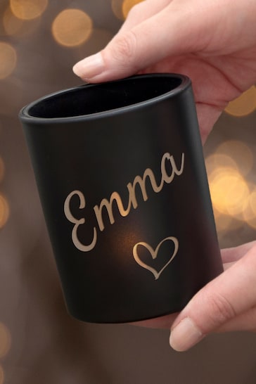 Personalised Heart Candle Holder by Treat Republic
