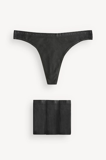 Buy Victoria's Secret Black Thong Multipack Knickers from the Next UK  online shop