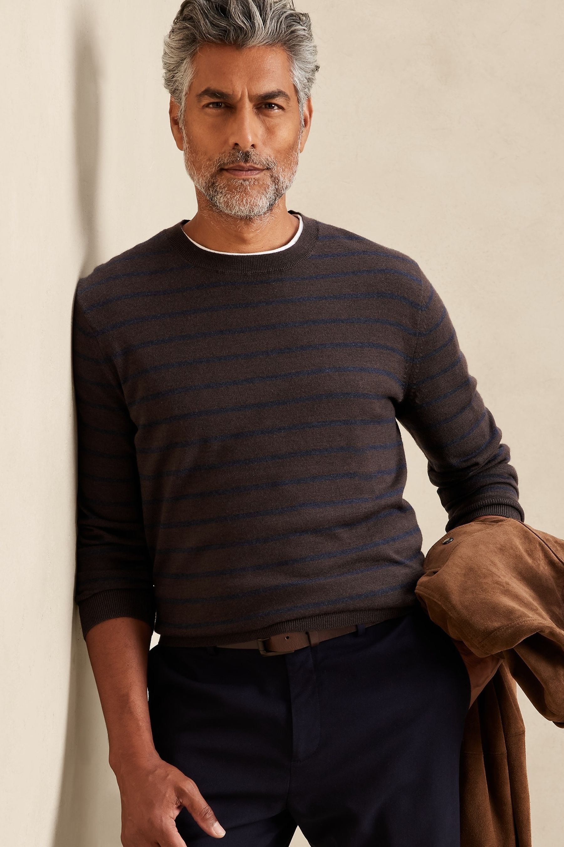 Buy Banana Republic Brown Cori Merino Crew Neck Jumper from the