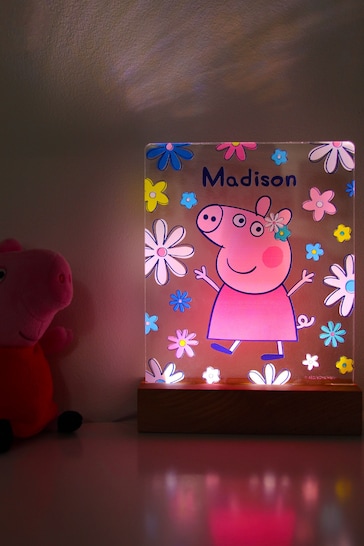 Personalised Peppa Pig LED Light by Character World Brands