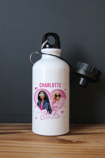 Personalised Barbie Kids Water Bottle by Character World Brands