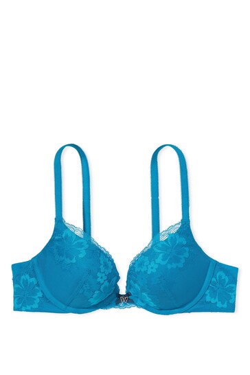 Buy Victoria's Secret High Dive Blue Lace Full Cup Push Up Bra from the  Next UK online shop