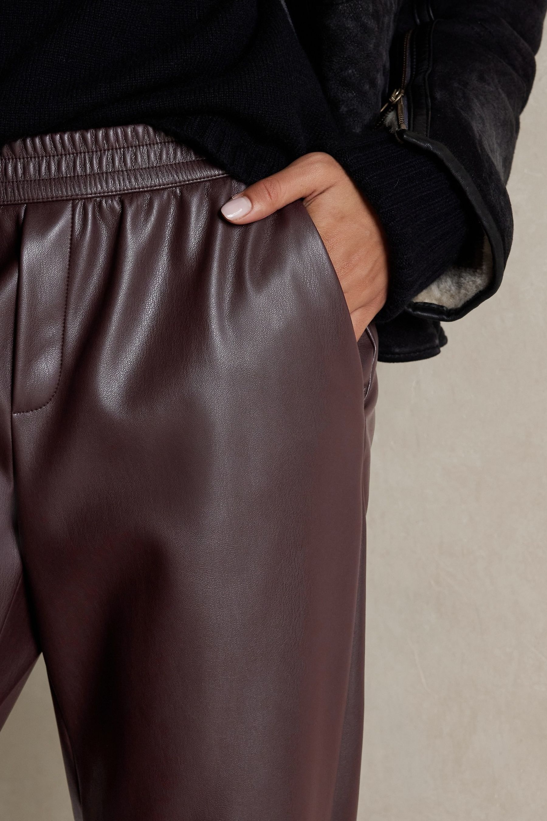 Banana republic faux leather pants 2025
